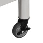 Tavolo da Lavoro Cucina con Ruote 60x45x85 cm in Acciaio Inox Tavolo da Lavoro Cucina con Ruote 60x45x85 cm in Acciaio Inox