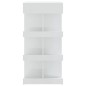Tavolo da Bar con Ripiani Bianco Lucido 100x50x101,5 cm Tavolo da Bar con Ripiani Bianco Lucido 100x50x101,5 cm