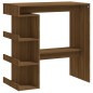 Tavolo Bar con Ripiano Rovere Marrone 100x50x101,5cm Truciolato Tavolo Bar con Ripiano Rovere Marrone 100x50x101,5cm Truciolato