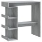 Tavolo Bar con Ripiano Grigio Sonoma 100x50x101,5 cm Tavolo Bar con Ripiano Grigio Sonoma 100x50x101,5 cm
