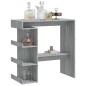 Tavolo Bar con Ripiano Grigio Sonoma 100x50x101,5 cm Tavolo Bar con Ripiano Grigio Sonoma 100x50x101,5 cm