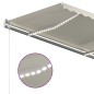 Tenda Automatica con Sensore Vento e LED 450x300 cm Crema Tenda Automatica con Sensore Vento e LED 450x300 cm Crema