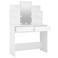 Toeletta con LED Bianco 96x40x142 cm Toeletta con LED Bianco 96x40x142 cm