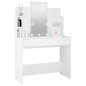 Toeletta con LED Bianco 96x40x142 cm Toeletta con LED Bianco 96x40x142 cm