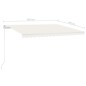Tenda Automatica con Sensore Vento e LED 450x300 cm Crema Tenda Automatica con Sensore Vento e LED 450x300 cm Crema