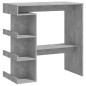 Tavolo Bar con Ripiani Grigio Cemento 100x50x101,5cm Truciolato Tavolo Bar con Ripiani Grigio Cemento 100x50x101,5cm Truciolato