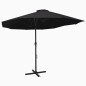 Ombrellone da Esterni Palo in Alluminio 460x270cm Nero Ombrellone da Esterni Palo in Alluminio 460x270cm Nero