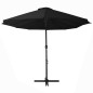 Ombrellone da Esterni Palo in Alluminio 460x270cm Nero Ombrellone da Esterni Palo in Alluminio 460x270cm Nero