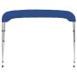 Bimini di Prua con Tendalino a 3 Archi Blu 183x140x137 cm Bimini di Prua con Tendalino a 3 Archi Blu 183x140x137 cm
