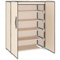 Scarpiera Crema 60x28x90 cm Tessuto Scarpiera Crema 60x28x90 cm Tessuto
