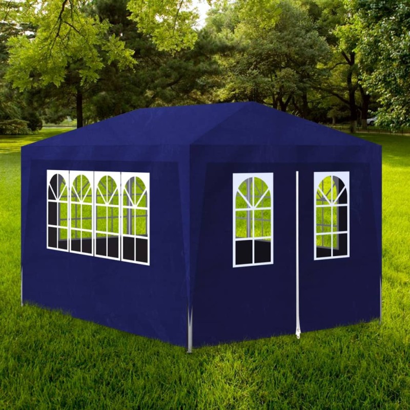 vidaXL Tenda per Feste 3x4 m Blu vidaXL Tenda per Feste 3x4 m Blu