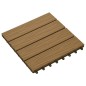 Piastrelle Decking 11pz Goffrature WPC 30x30 cm 1 mq Color Teak Piastrelle Decking 11pz Goffrature WPC 30x30 cm 1 mq Color Teak