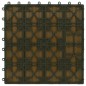 Piastrelle Decking 11pz Goffrature WPC 30x30 cm 1 mq Color Teak Piastrelle Decking 11pz Goffrature WPC 30x30 cm 1 mq Color Teak