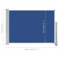 Tenda Laterale Retrattile per Patio 80x300 cm Blu Tenda Laterale Retrattile per Patio 80x300 cm Blu