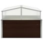 vidaXL Serra Marrone 100x100x85 cm in Acciaio Zincato vidaXL Serra Marrone 100x100x85 cm in Acciaio Zincato