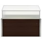 vidaXL Serra Marrone 100x100x85 cm in Acciaio Zincato vidaXL Serra Marrone 100x100x85 cm in Acciaio Zincato