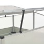 vidaXL Serra Marrone 100x100x85 cm in Acciaio Zincato vidaXL Serra Marrone 100x100x85 cm in Acciaio Zincato