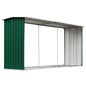 Capannone da Giardino in Acciaio Zincato 330x92x153cm Verde Capannone da Giardino in Acciaio Zincato 330x92x153cm Verde