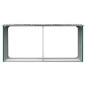 Capannone da Giardino in Acciaio Zincato 330x92x153cm Verde Capannone da Giardino in Acciaio Zincato 330x92x153cm Verde