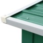 Capannone da Giardino in Acciaio Zincato 330x92x153cm Verde Capannone da Giardino in Acciaio Zincato 330x92x153cm Verde