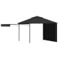 Gazebo Tetto Doppio Estendibile 3x3x2,75 m Antracite 180 g/m² Gazebo Tetto Doppio Estendibile 3x3x2,75 m Antracite 180 g/m²