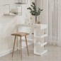 vidaXL Tavolo da Bar con Ripiani Bianco 100x50x101,5 cm in Truciolato vidaXL Tavolo da Bar con Ripiani Bianco 100x50x101,5 cm in Truciolato