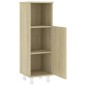 Set Mobili da Bagno 3 pz Rovere Sonoma in Truciolato