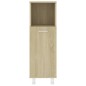Set Mobili da Bagno 3 pz Rovere Sonoma in Truciolato