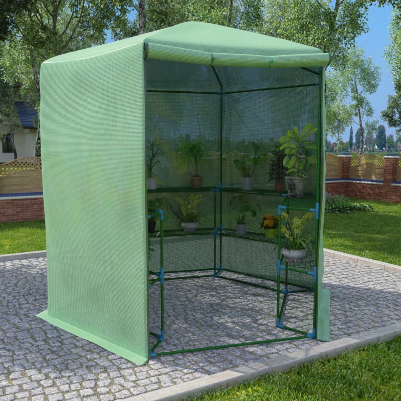 Serra con Ripiani in Acciaio 227x223 cm Serra con Ripiani in Acciaio 227x223 cm