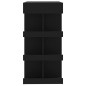 Tavolo da Bar con Ripiani Nero 100x50x101,5 cm in Truciolato Tavolo da Bar con Ripiani Nero 100x50x101,5 cm in Truciolato