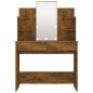 Toeletta con LED Rovere Fumo 96x40x142 cm