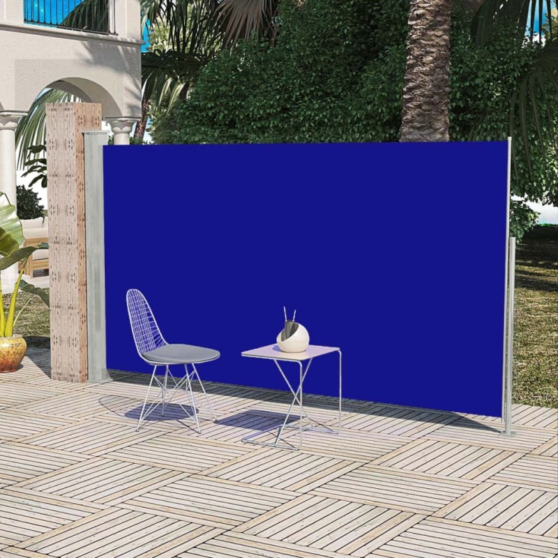 Tendalino Laterale per Patio Terrazzo 160 x 300 cm Blu Tendalino Laterale per Patio Terrazzo 160 x 300 cm Blu