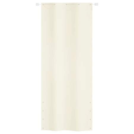 Paravento per Balcone Crema 100x240 cm in Tessuto Oxford