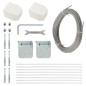 Paravento per Balcone Antracite 160x240 cm in Tessuto Oxford Paravento per Balcone Antracite 160x240 cm in Tessuto Oxford