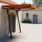 vidaXL Tenda da Sole Retrattile Automatica 3x2,5 m Arancio Marrone vidaXL Tenda da Sole Retrattile Automatica 3x2,5 m Arancio Marrone