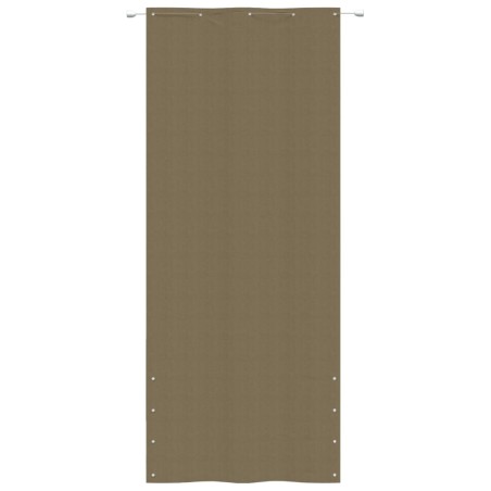 Paravento per Balcone Tortora 100x240 cm in Tessuto Oxford