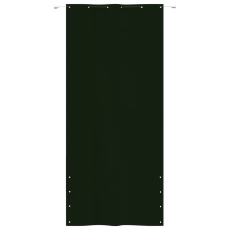 Paravento per Balcone Verde Scuro 120x240 cm in Tessuto Oxford