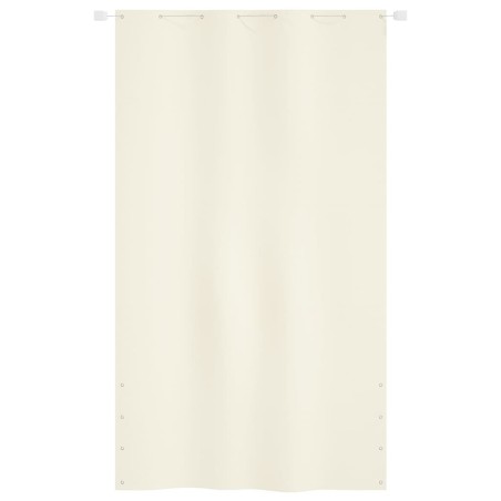 Paravento per Balcone Crema 140x240 cm in Tessuto Oxford
