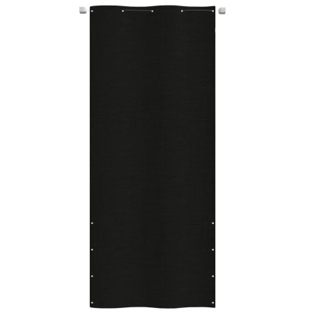 Paravento per Balcone Nero 100x240 cm in Tessuto Oxford