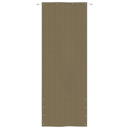 Paravento per Balcone Tortora 80x240 cm in Tessuto Oxford