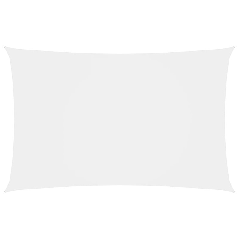 Parasole a Vela Oxford Rettangolare 2x5 m Bianco Parasole a Vela Oxford Rettangolare 2x5 m Bianco