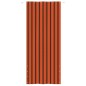 Paravento Balcone Arancione e Marrone 120x240 cm Tessuto Oxford Paravento Balcone Arancione e Marrone 120x240 cm Tessuto Oxford