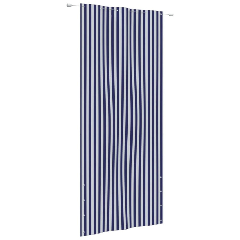 Paravento per Balcone Blu e Bianco 120x240 cm in Tessuto Oxford Paravento per Balcone Blu e Bianco 120x240 cm in Tessuto Oxford