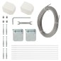 Paravento per Balcone Blu e Bianco 120x240 cm in Tessuto Oxford Paravento per Balcone Blu e Bianco 120x240 cm in Tessuto Oxford