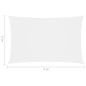Parasole a Vela Oxford Rettangolare 2x5 m Bianco Parasole a Vela Oxford Rettangolare 2x5 m Bianco