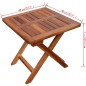 vidaXL Lettino Prendisole con Tavolo in Legno Massello di Acacia vidaXL Lettino Prendisole con Tavolo in Legno Massello di Acacia