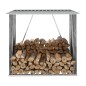 Capannone da Giardino in Acciaio Zincato Grigio 163x83x154 cm Capannone da Giardino in Acciaio Zincato Grigio 163x83x154 cm