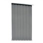 Capannone da Giardino in Acciaio Zincato Grigio 163x83x154 cm Capannone da Giardino in Acciaio Zincato Grigio 163x83x154 cm
