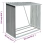 Capannone da Giardino in Acciaio Zincato Grigio 163x83x154 cm Capannone da Giardino in Acciaio Zincato Grigio 163x83x154 cm