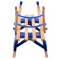 Slittino da Neve Pieghevole in Legno con Schienale 119 cm Slittino da Neve Pieghevole in Legno con Schienale 119 cm